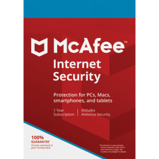 McAfee Internet Security – 1-Year / 1-Device